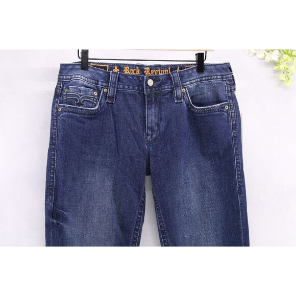 Rock Revival Women's Julee Boot Cut Denim Blue Jeans Sz 32x32 NEW - Picture 3 of 15